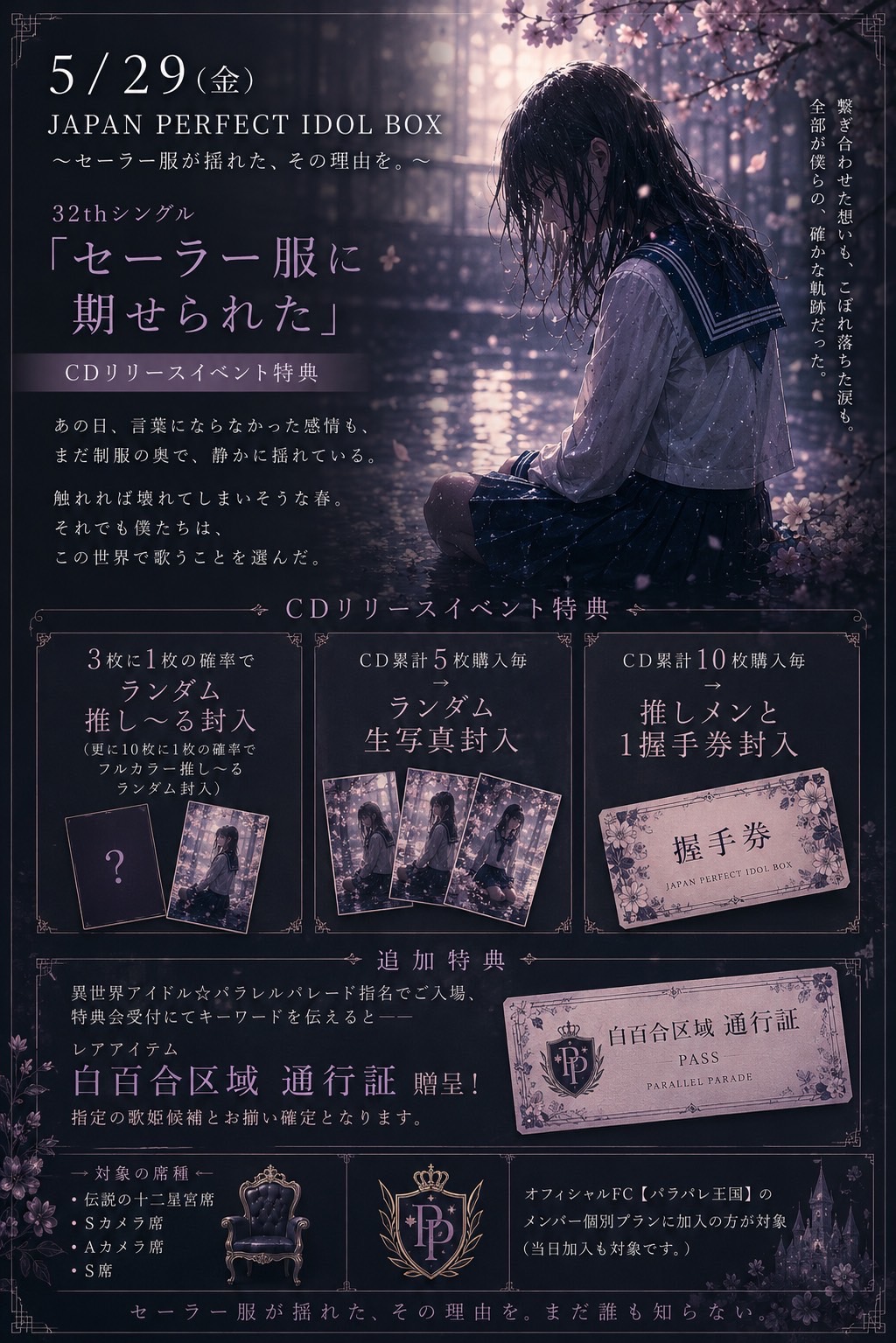 あなたが現在見ているのは 32nd シングル 『セーラー服に期せられた』リリース決定！